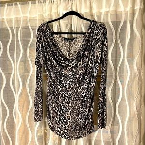 Animal print blouse SZ. Large